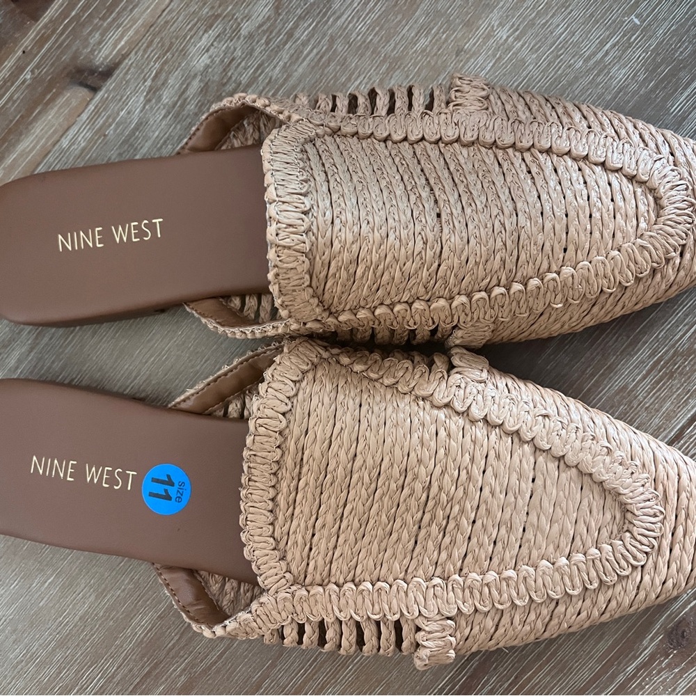 Nine West Tan Woven Women's Shoes miles